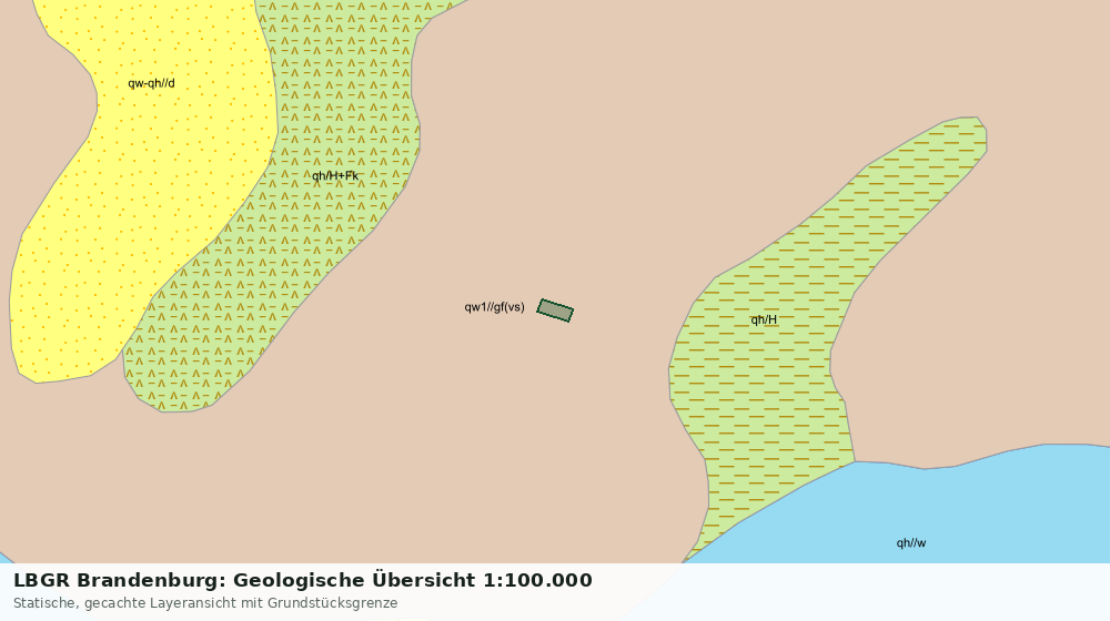 Statische Kartenansicht: LBGR Brandenburg: Geologische Übersicht 1:100.000