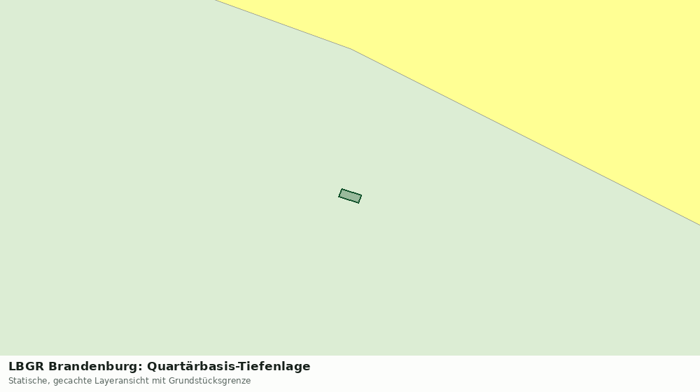 Statische Kartenansicht: LBGR Brandenburg: Quartärbasis-Tiefenlage