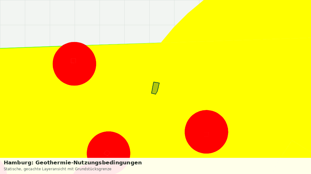 Statische Kartenansicht: Hamburg: Geothermie-Nutzungsbedingungen