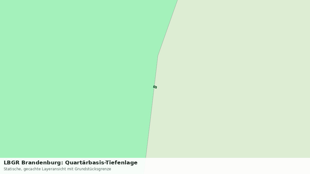 Statische Kartenansicht: LBGR Brandenburg: Quartärbasis-Tiefenlage