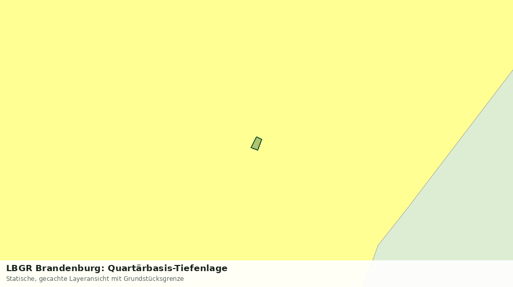 Statische Kartenansicht: LBGR Brandenburg: Quartärbasis-Tiefenlage