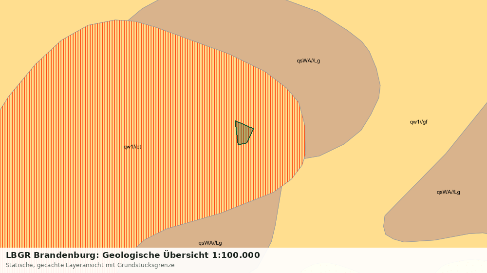 Statische Kartenansicht: LBGR Brandenburg: Geologische Übersicht 1:100.000