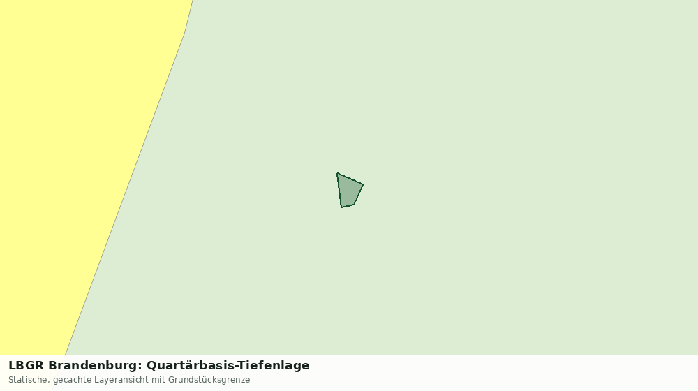 Statische Kartenansicht: LBGR Brandenburg: Quartärbasis-Tiefenlage