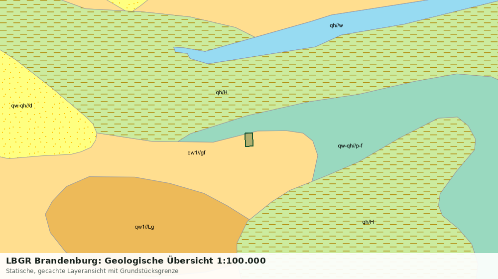 Statische Kartenansicht: LBGR Brandenburg: Geologische Übersicht 1:100.000