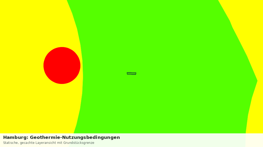 Statische Kartenansicht: Hamburg: Geothermie-Nutzungsbedingungen