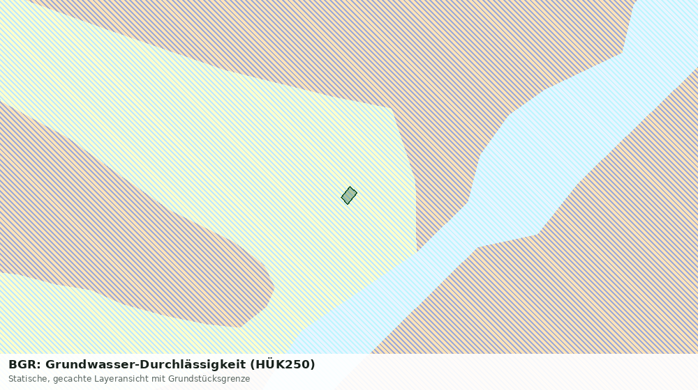 Statische Kartenansicht: BGR: Grundwasser-Durchlässigkeit (HÜK250)