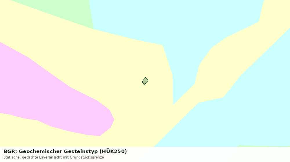 Statische Kartenansicht: BGR: Geochemischer Gesteinstyp (HÜK250)