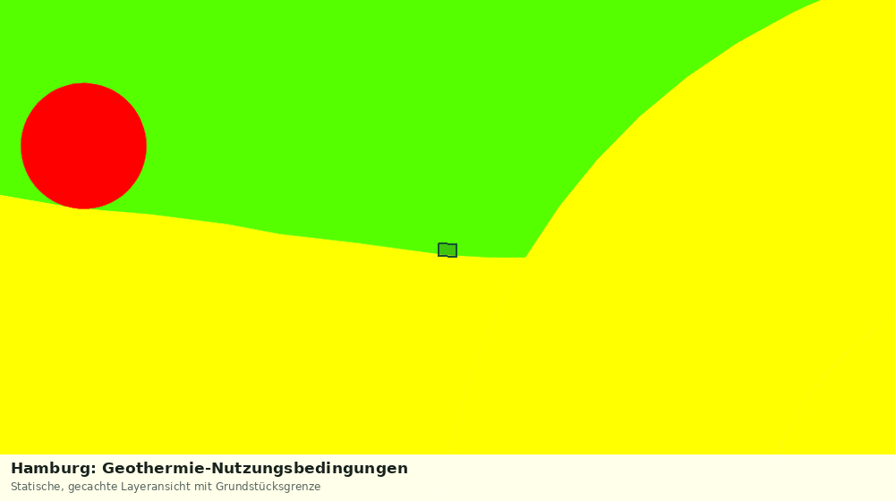 Statische Kartenansicht: Hamburg: Geothermie-Nutzungsbedingungen