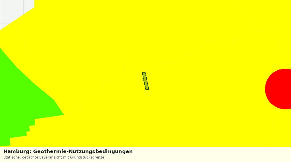 Statische Kartenansicht: Hamburg: Geothermie-Nutzungsbedingungen