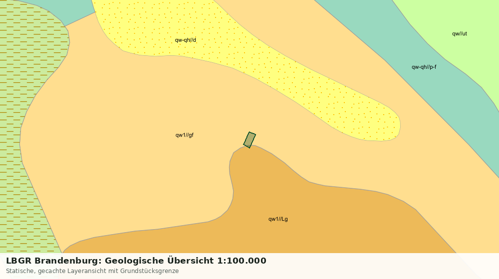 Statische Kartenansicht: LBGR Brandenburg: Geologische Übersicht 1:100.000
