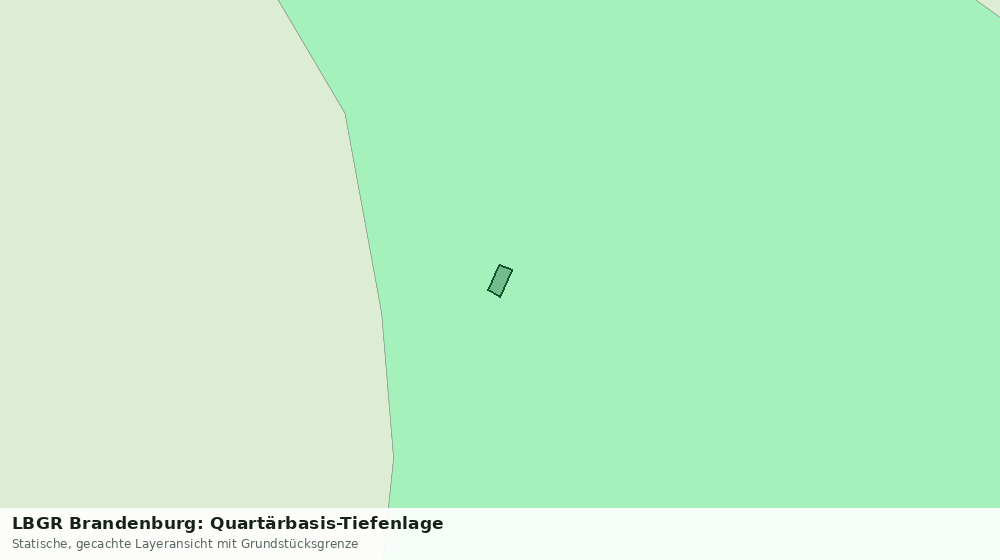 Statische Kartenansicht: LBGR Brandenburg: Quartärbasis-Tiefenlage
