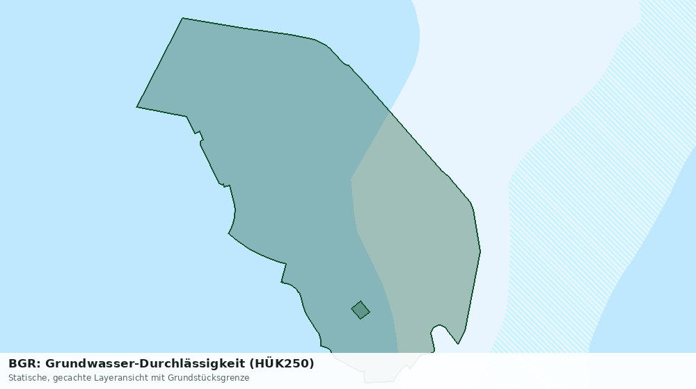 Statische Kartenansicht: BGR: Grundwasser-Durchlässigkeit (HÜK250)