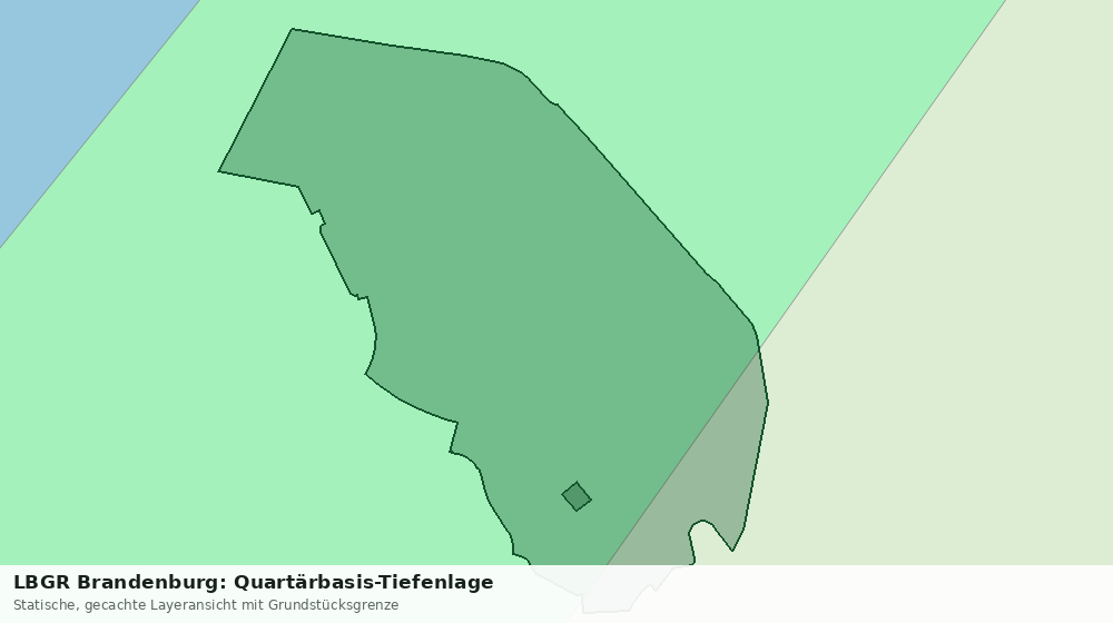 Statische Kartenansicht: LBGR Brandenburg: Quartärbasis-Tiefenlage