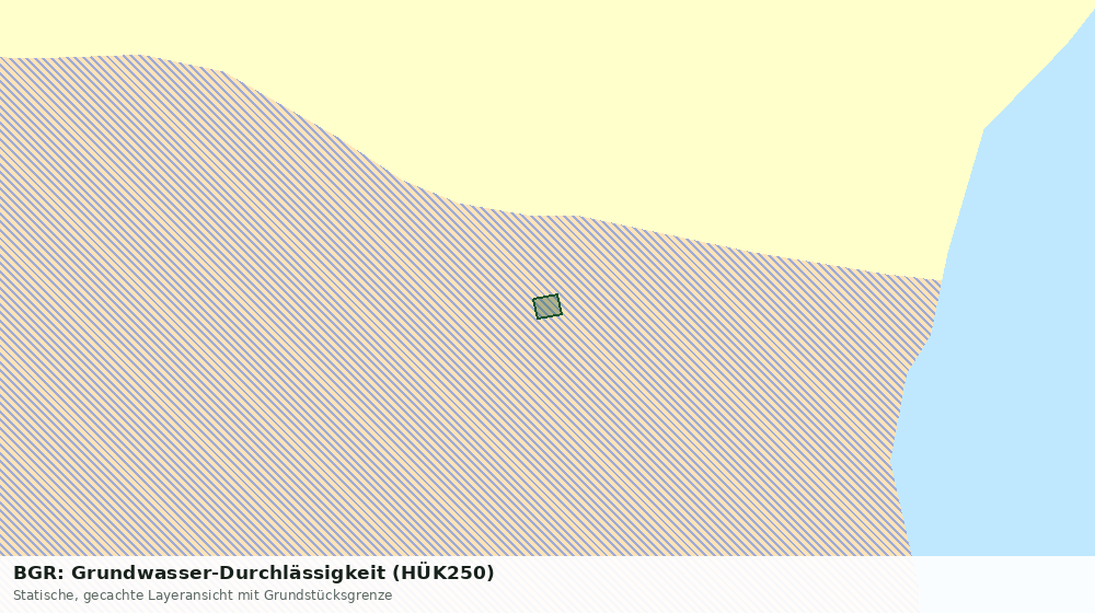 Statische Kartenansicht: BGR: Grundwasser-Durchlässigkeit (HÜK250)