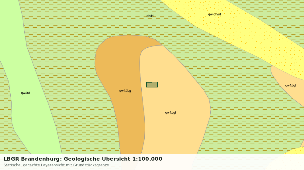 Statische Kartenansicht: LBGR Brandenburg: Geologische Übersicht 1:100.000
