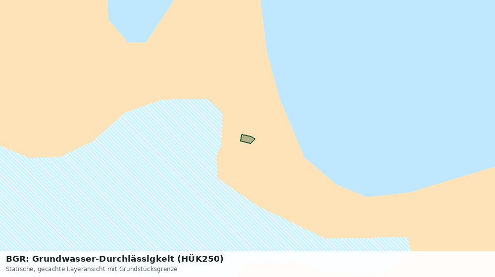Statische Kartenansicht: BGR: Grundwasser-Durchlässigkeit (HÜK250)
