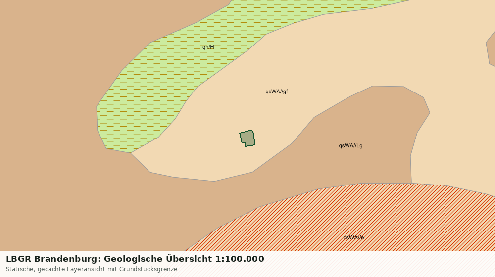 Statische Kartenansicht: LBGR Brandenburg: Geologische Übersicht 1:100.000
