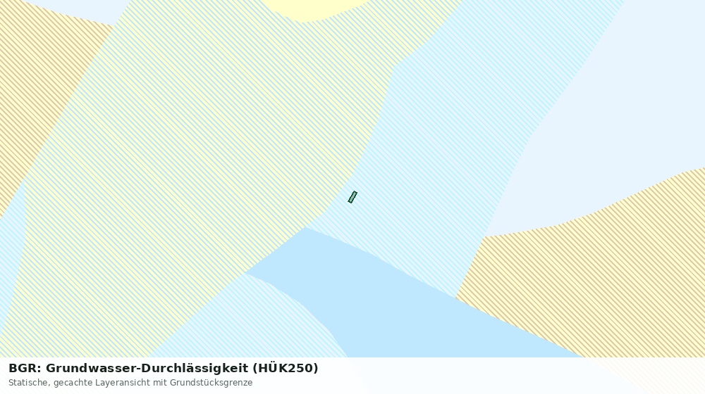 Statische Kartenansicht: BGR: Grundwasser-Durchlässigkeit (HÜK250)