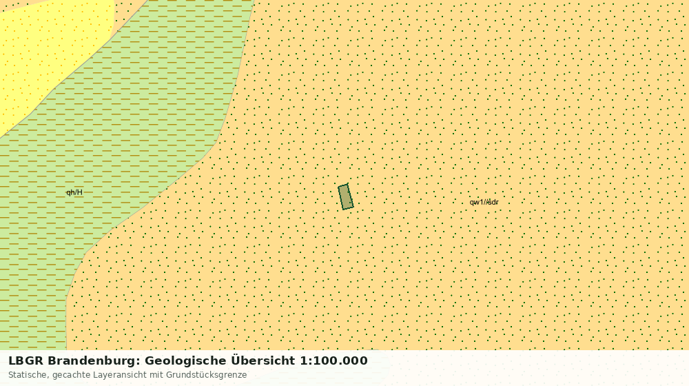 Statische Kartenansicht: LBGR Brandenburg: Geologische Übersicht 1:100.000