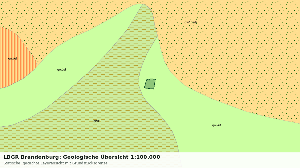 Statische Kartenansicht: LBGR Brandenburg: Geologische Übersicht 1:100.000