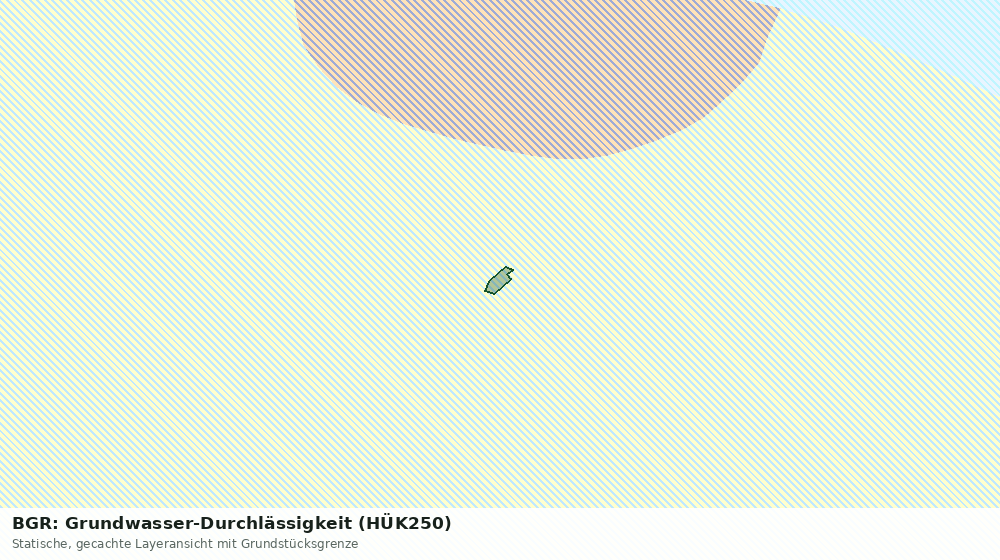 Statische Kartenansicht: BGR: Grundwasser-Durchlässigkeit (HÜK250)