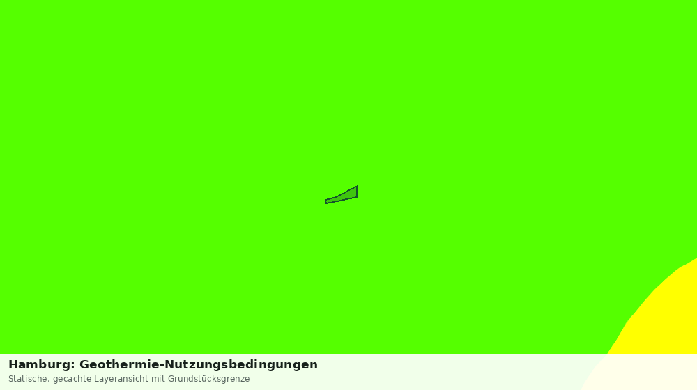 Statische Kartenansicht: Hamburg: Geothermie-Nutzungsbedingungen