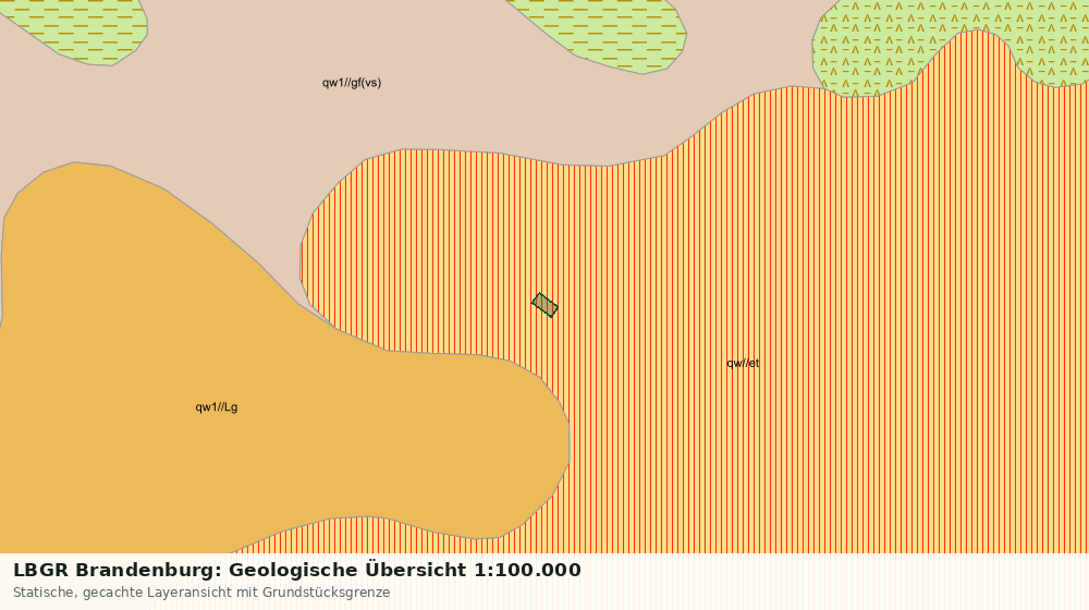 Statische Kartenansicht: LBGR Brandenburg: Geologische Übersicht 1:100.000