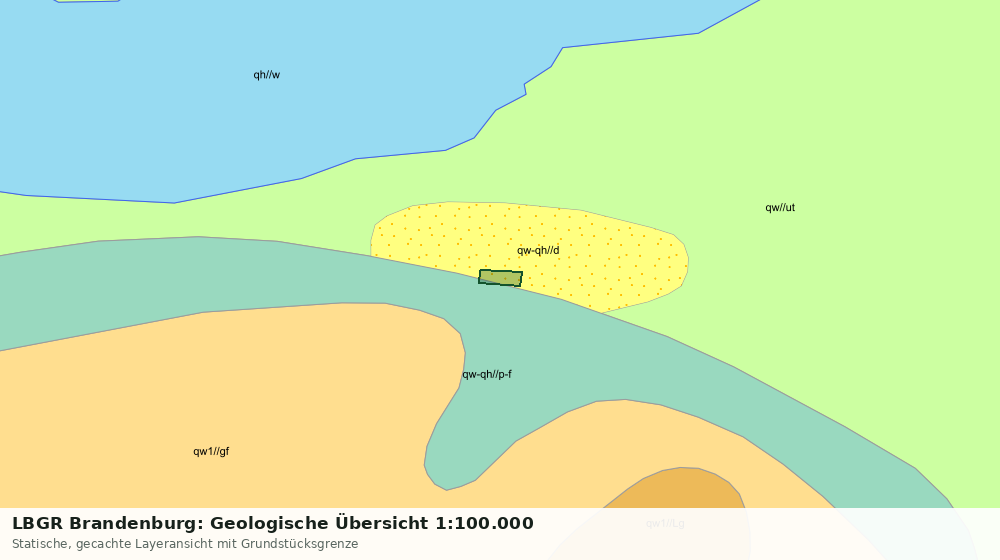 Statische Kartenansicht: LBGR Brandenburg: Geologische Übersicht 1:100.000