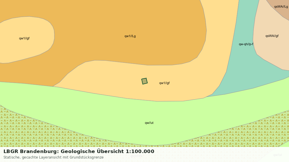 Statische Kartenansicht: LBGR Brandenburg: Geologische Übersicht 1:100.000