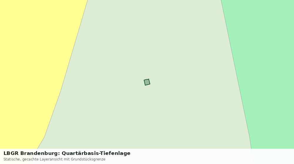 Statische Kartenansicht: LBGR Brandenburg: Quartärbasis-Tiefenlage
