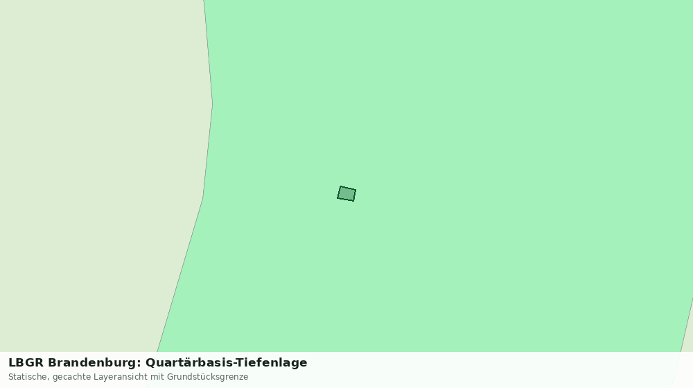 Statische Kartenansicht: LBGR Brandenburg: Quartärbasis-Tiefenlage