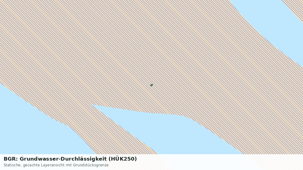 Statische Kartenansicht: BGR: Grundwasser-Durchlässigkeit (HÜK250)