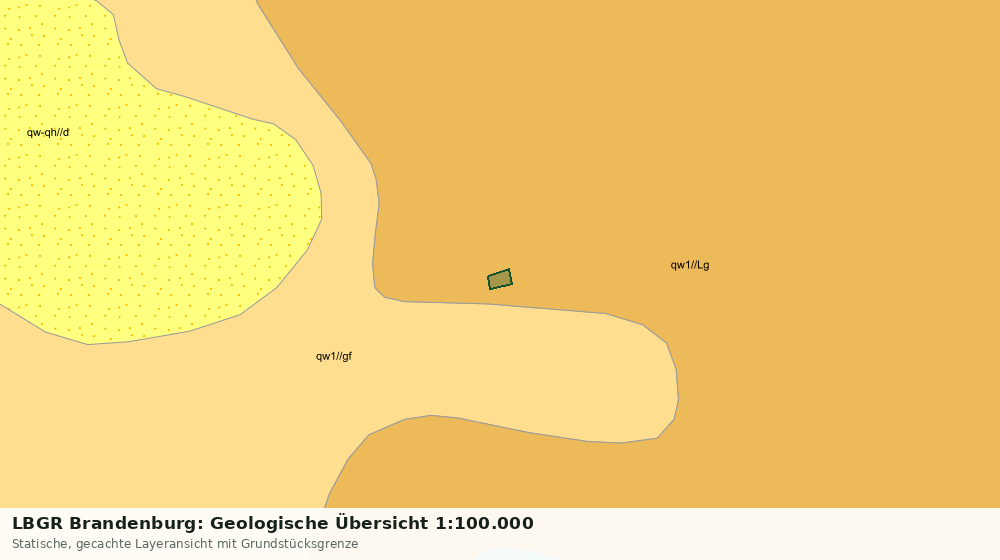 Statische Kartenansicht: LBGR Brandenburg: Geologische Übersicht 1:100.000