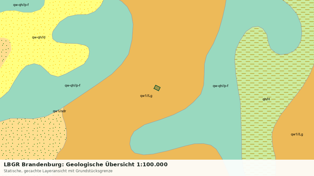 Statische Kartenansicht: LBGR Brandenburg: Geologische Übersicht 1:100.000