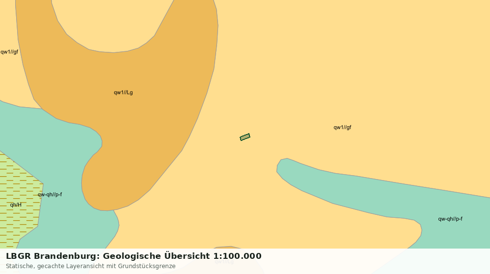 Statische Kartenansicht: LBGR Brandenburg: Geologische Übersicht 1:100.000