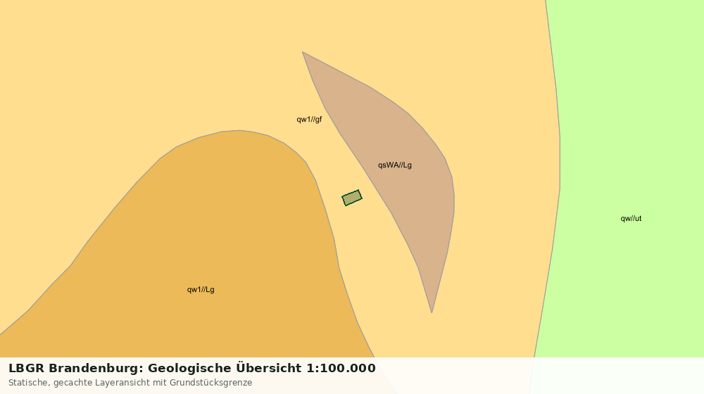 Statische Kartenansicht: LBGR Brandenburg: Geologische Übersicht 1:100.000