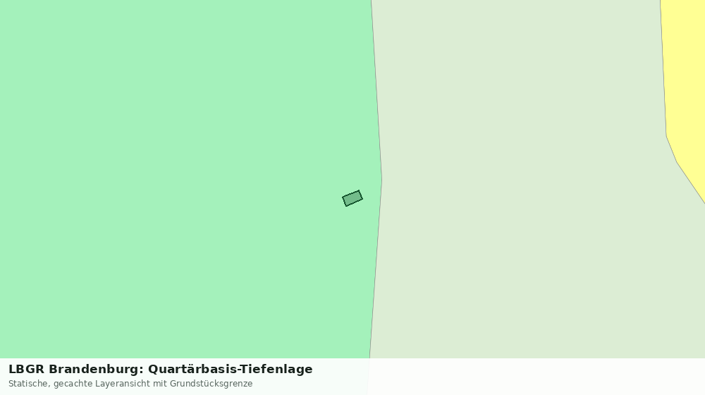 Statische Kartenansicht: LBGR Brandenburg: Quartärbasis-Tiefenlage
