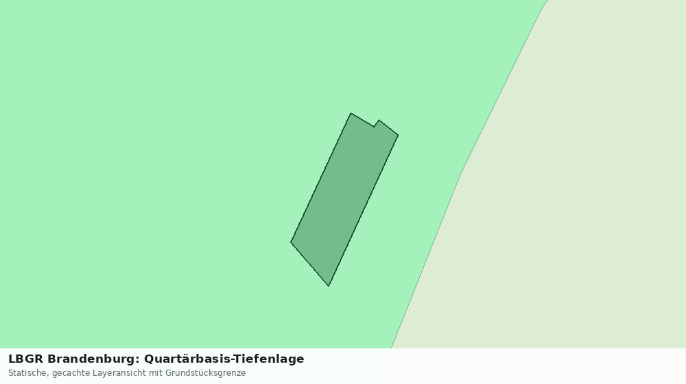 Statische Kartenansicht: LBGR Brandenburg: Quartärbasis-Tiefenlage