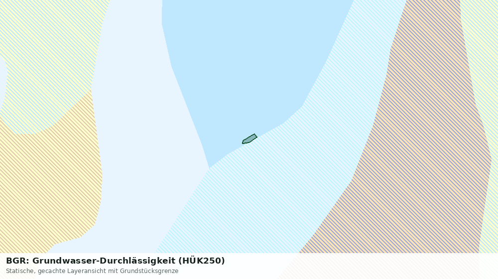 Statische Kartenansicht: BGR: Grundwasser-Durchlässigkeit (HÜK250)