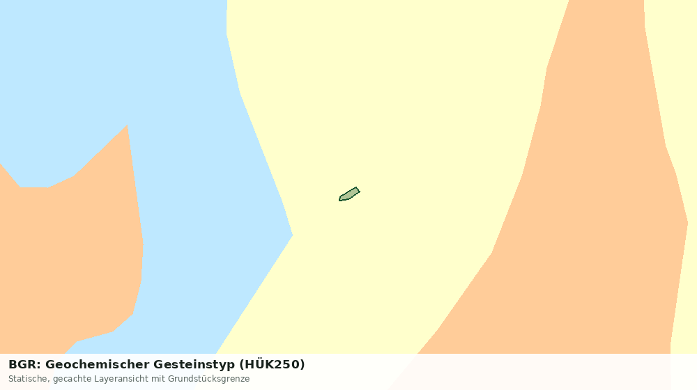 Statische Kartenansicht: BGR: Geochemischer Gesteinstyp (HÜK250)