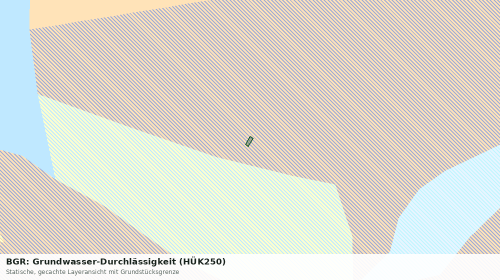 Statische Kartenansicht: BGR: Grundwasser-Durchlässigkeit (HÜK250)