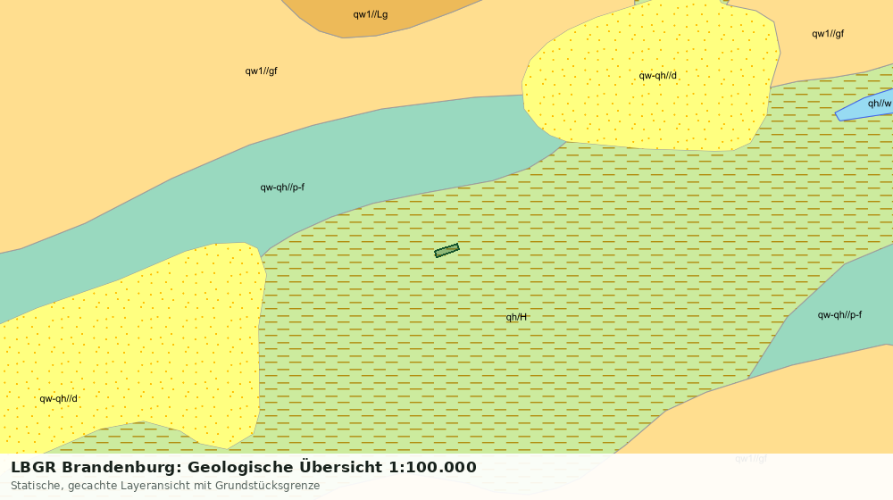 Statische Kartenansicht: LBGR Brandenburg: Geologische Übersicht 1:100.000