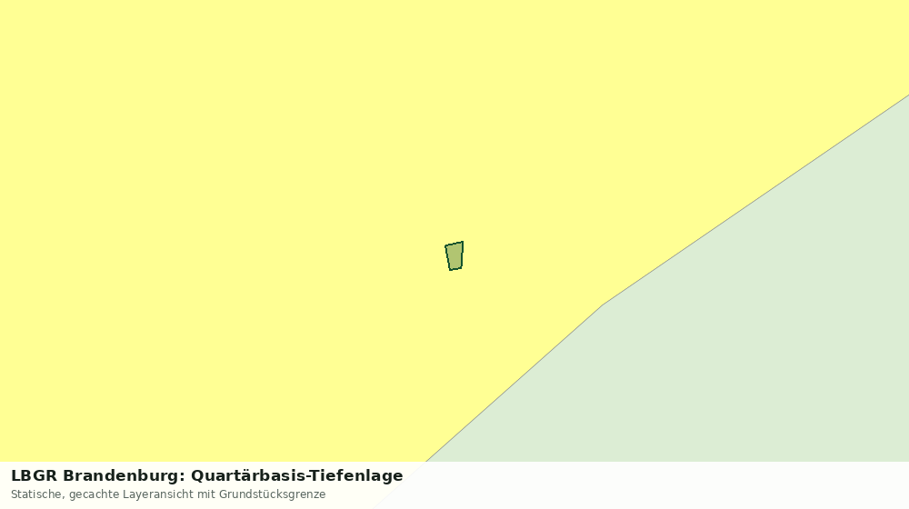 Statische Kartenansicht: LBGR Brandenburg: Quartärbasis-Tiefenlage