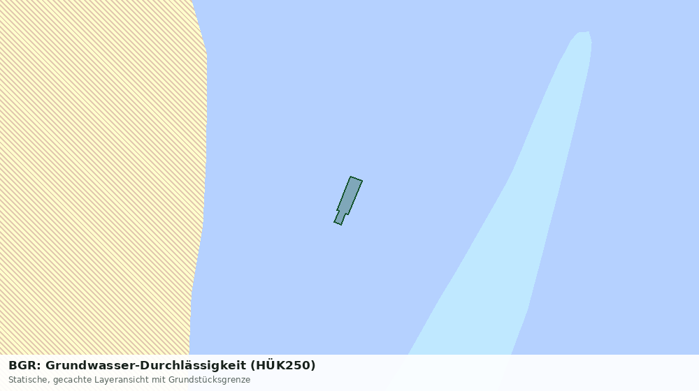 Statische Kartenansicht: BGR: Grundwasser-Durchlässigkeit (HÜK250)