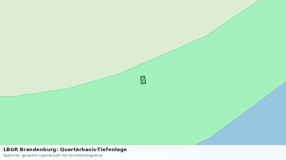 Statische Kartenansicht: LBGR Brandenburg: Quartärbasis-Tiefenlage