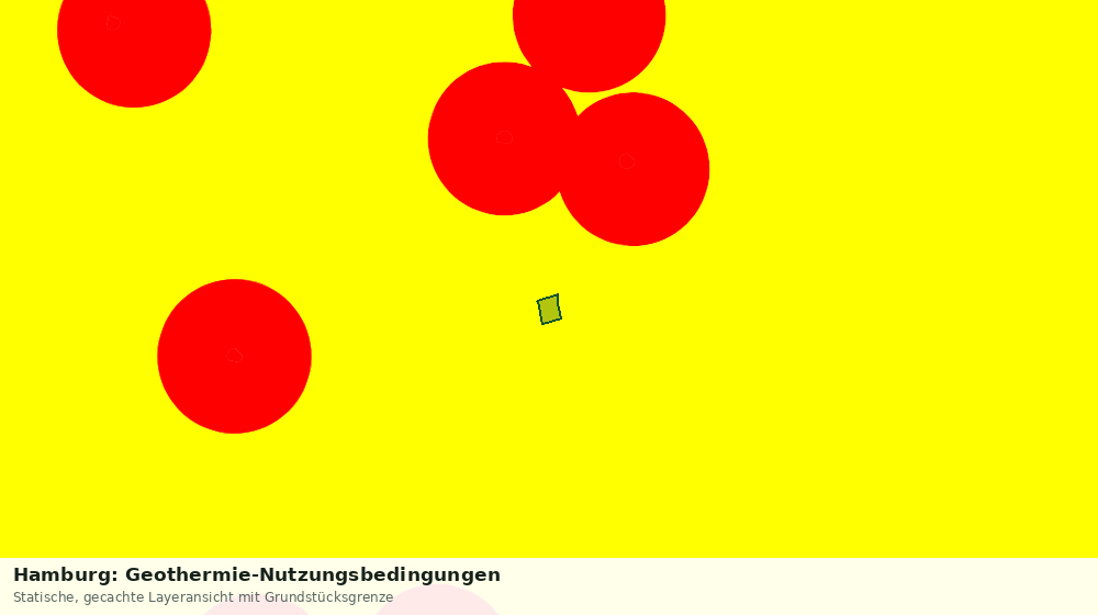 Statische Kartenansicht: Hamburg: Geothermie-Nutzungsbedingungen