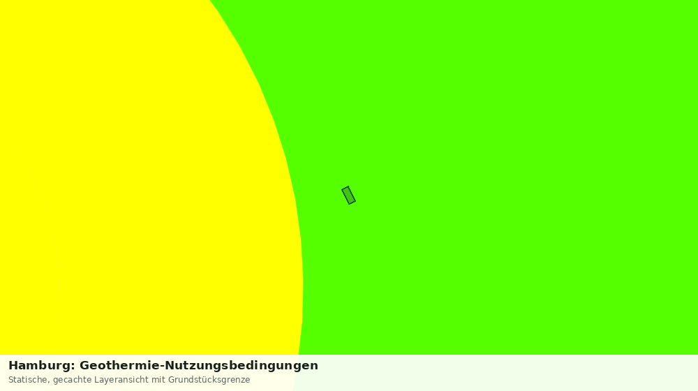 Statische Kartenansicht: Hamburg: Geothermie-Nutzungsbedingungen