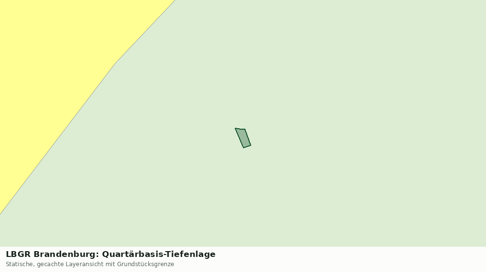 Statische Kartenansicht: LBGR Brandenburg: Quartärbasis-Tiefenlage