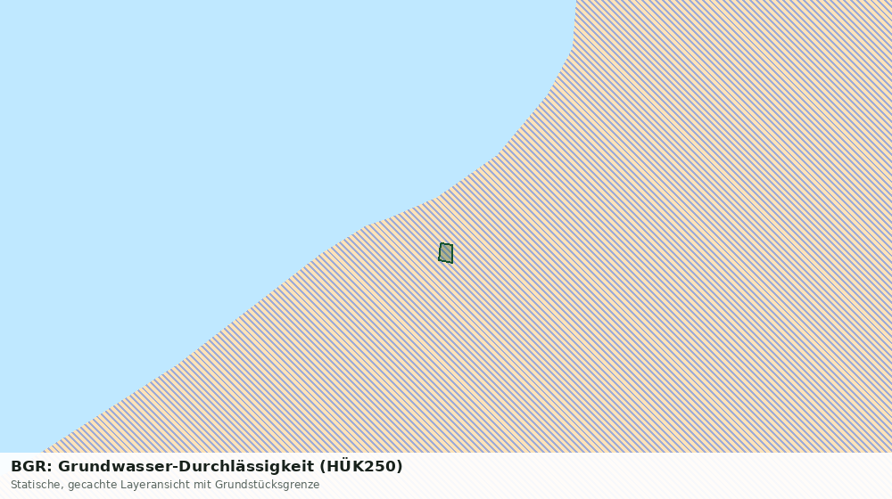 Statische Kartenansicht: BGR: Grundwasser-Durchlässigkeit (HÜK250)