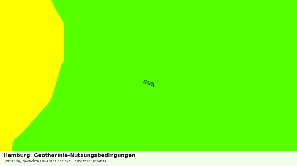 Statische Kartenansicht: Hamburg: Geothermie-Nutzungsbedingungen